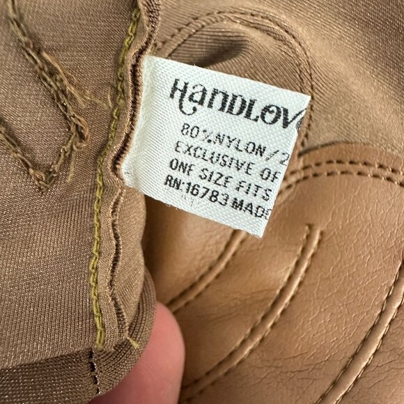 Vintage Handlove Womens Brown Costume Gloves One Size Ornate Design - Picture 3 of 4